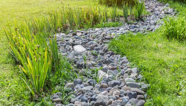 River Rock Garden Installation in Plano