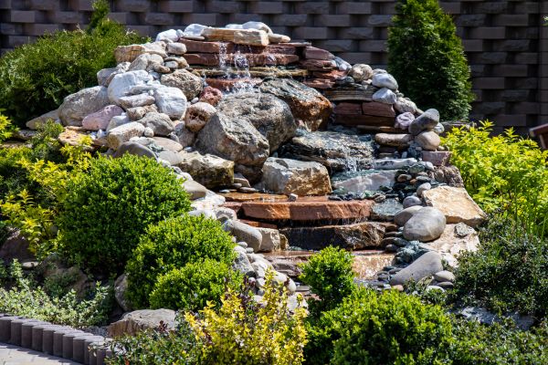 River Rock Landscaping in Plano