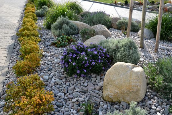 Decorative Rock Installation in Plano