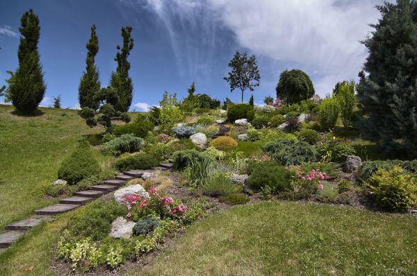Steep Terrain Landscaping in Plano