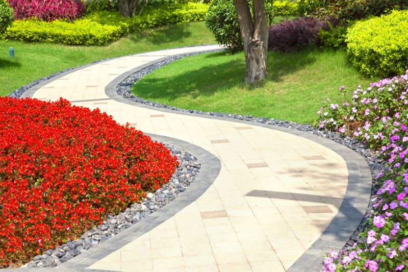 Stone Path and Garden Bed
